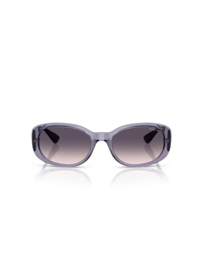 Vogue Women Full Rim Oval Sunglasses 0VO5663SI 55 - Image 4