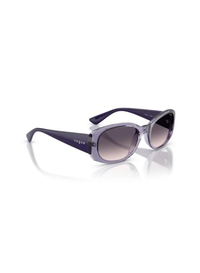 Vogue Women Full Rim Oval Sunglasses 0VO5663SI 55 - Image 1