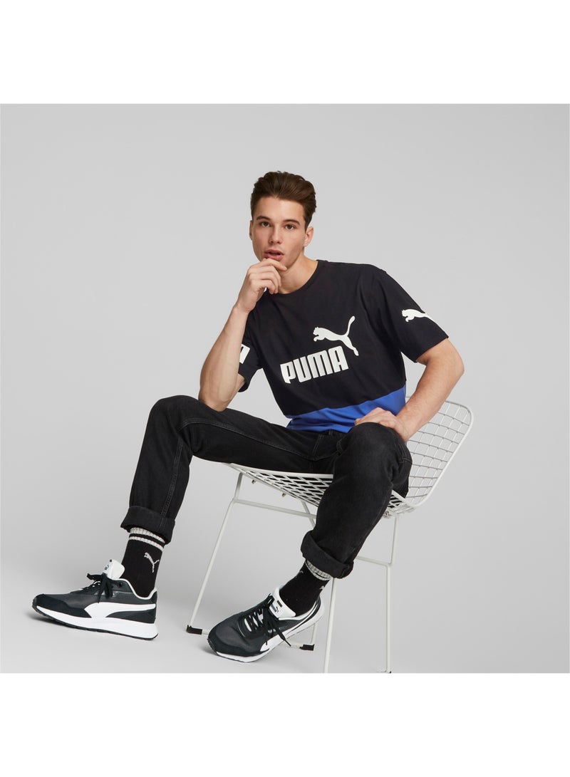 بوما تيشيرت للرجال PUMA POWER Colourblock - Image 2