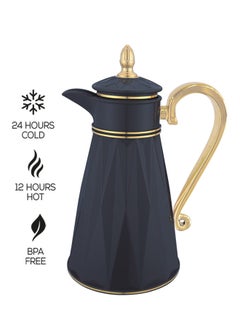 غزال ترمس شاي/قهوة سعة 0.8 لتر أسود/ذهبي  - Image 2