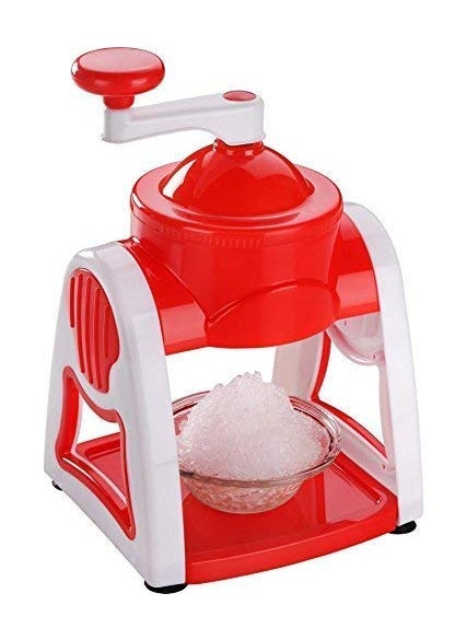 RIVUGJA - RIVUGJA Ice Crusher Manual Multi Function Portable Ice Slush Maker Home Snow Cone Smoothie Ice Block Making Machine Ice Shaver Gola Maker Machine Multi Color 1pcs - Image 1