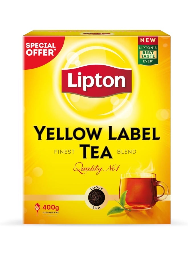 Lipton Yellow Label Black Loose Tea, 400G (Value Pack) - Image 1