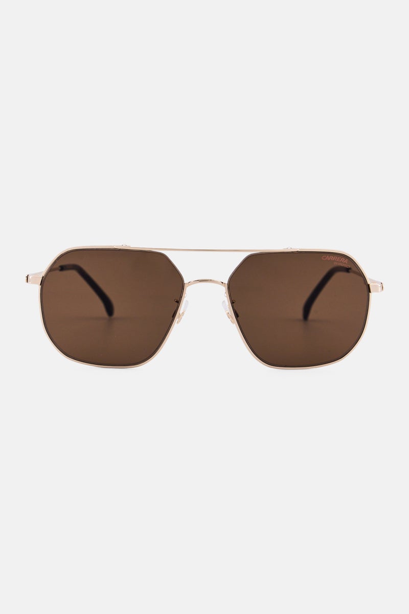 Carrera x Ducati Men 1035GS Non Polarized Rectangular Sunglasses, Gold  - Image 1