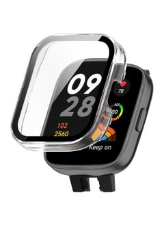Generic Glass Case Compatible with Xiaomi Redmi Watch 3/3 Lite/3 Active Smartwatch Case Accessories, All Around Hard PC Scratched Resistant Full Protective Cover for Redmi Watch 3,Clear  - Image 1