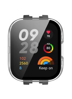 Generic Glass Case Compatible with Xiaomi Redmi Watch 3/3 Lite/3 Active Smartwatch Case Accessories, All Around Hard PC Scratched Resistant Full Protective Cover for Redmi Watch 3,Clear  - Image 4