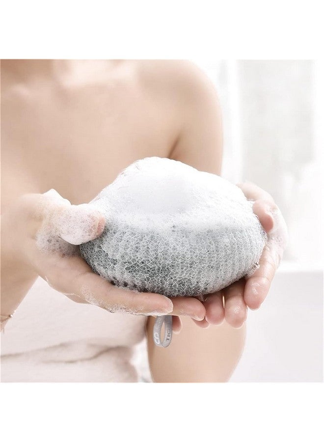 PRETOX Sponge Shower Cleaning Brush - Super Soft Exfoliating Bath Sponge, Mesh Body Wash Sponges Balls with Suction Cup for Adults Women Men Children (PACK OF 2) - Image 5
