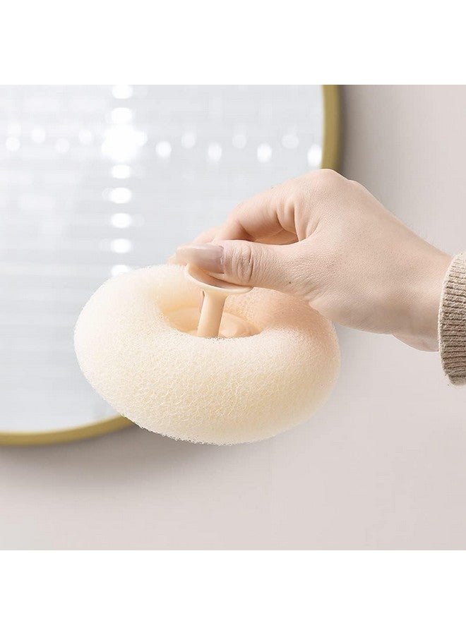 PRETOX Sponge Shower Cleaning Brush - Super Soft Exfoliating Bath Sponge, Mesh Body Wash Sponges Balls with Suction Cup for Adults Women Men Children (PACK OF 2) - Image 4