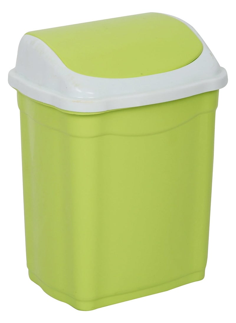 Aristo - ARISTO Plastic Swing Lid Garbage Bucket Dustbin Combo (16 L, Green, Blue) - Image 1