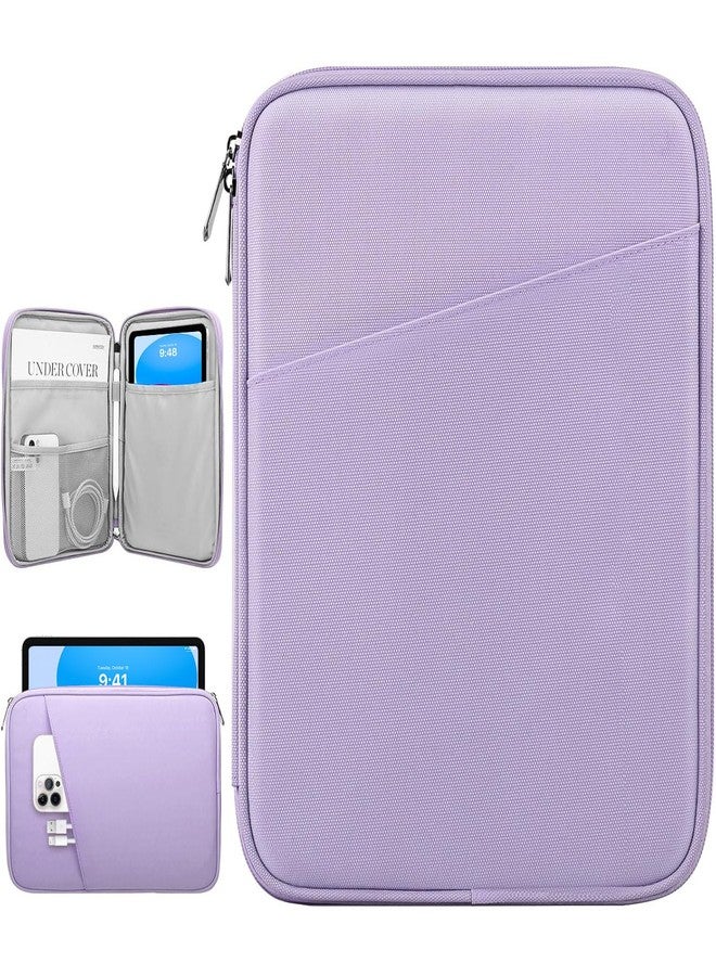 Dadanism 9-11 Inch Tablet Sleeve Bag Carrying Case for iPad 9/8/7th Gen 10.2,iPad Air 11" 2024,iPad Pro 11 M4 M2 2024,iPad Air5/4 10.9,iPad 10th Gen 10.9,Galaxy Tab A9+/S9 FE/A8, Grey Purple - Image 1