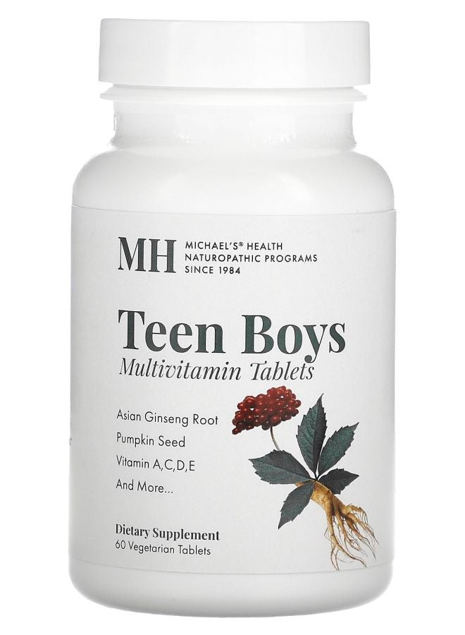 Michael's Naturopathic Teen Boys Multivitamin 60 Vegetarian Tablets