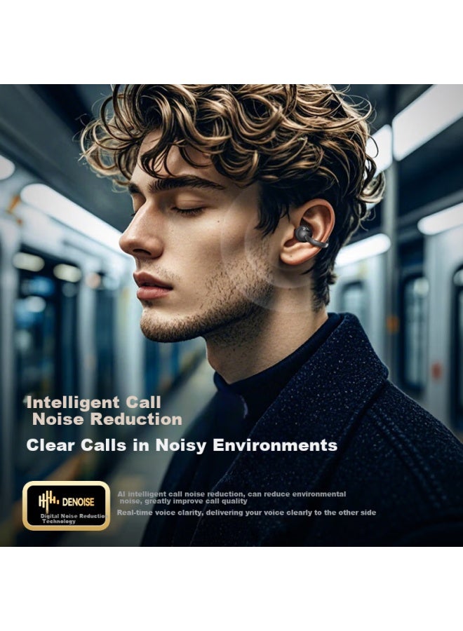 Lato Apple Bluetooth Earphones Latest Noise Cancelling Earphones Bluetooth Apple Ai Smart Screen Iphone 16/15/14/13/12/11/ Smartphone Tablet Universal - Image 2