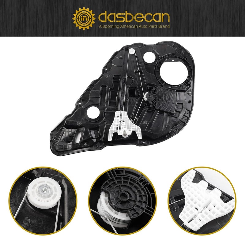 Dasbecan Rear Right Side Power Window Regulator for Kia Optima - Image 5
