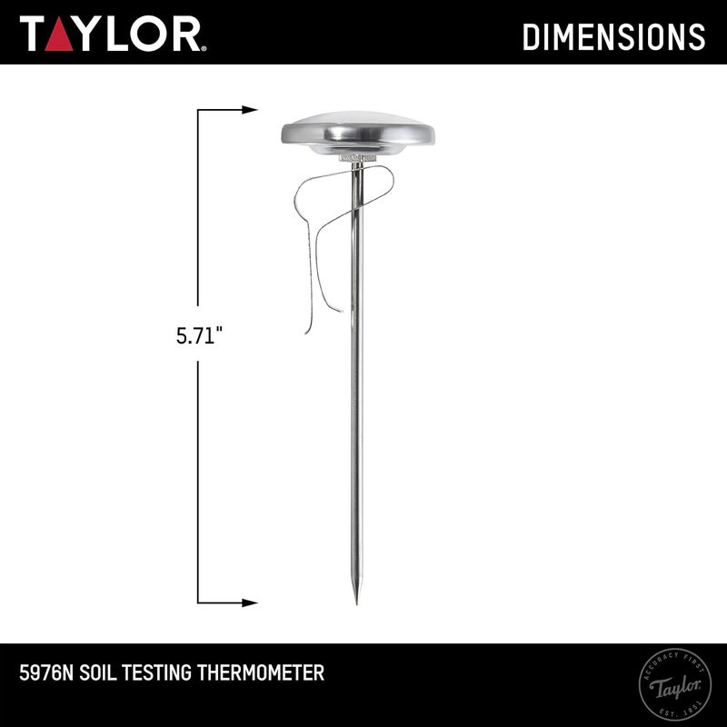 Taylor Precision Products Soil Testing Thermometer with 4" Stem, Measures -20 to 180 Degrees F - Image 3