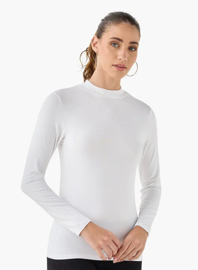 سبلاش فيڤ Set of 2 - T-shirt with High Neck and Long Sleeves