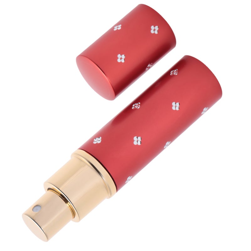 Refillable Perfume Bottle Red Aluminum Corrosion Resistant Portable Perfume Atomizer - Fine Mist Spray Refillable Atomizer for Travel Office Nights Out - Image 4