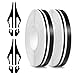 OXDFK 2 Rolls of Car Pinstripe Tape Silver Pinstripe Body Sticker Vinyl Thin Car Stripe Pinstripe Tape for Motorcycle Car Racing DIY Body Sticker Tape Black - Image 2