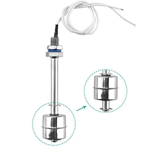 Elecall 4" Float Switch Stainless Steel Tank Water Level Sensor 110V ES10010 Wire Length 12inch - Image 2