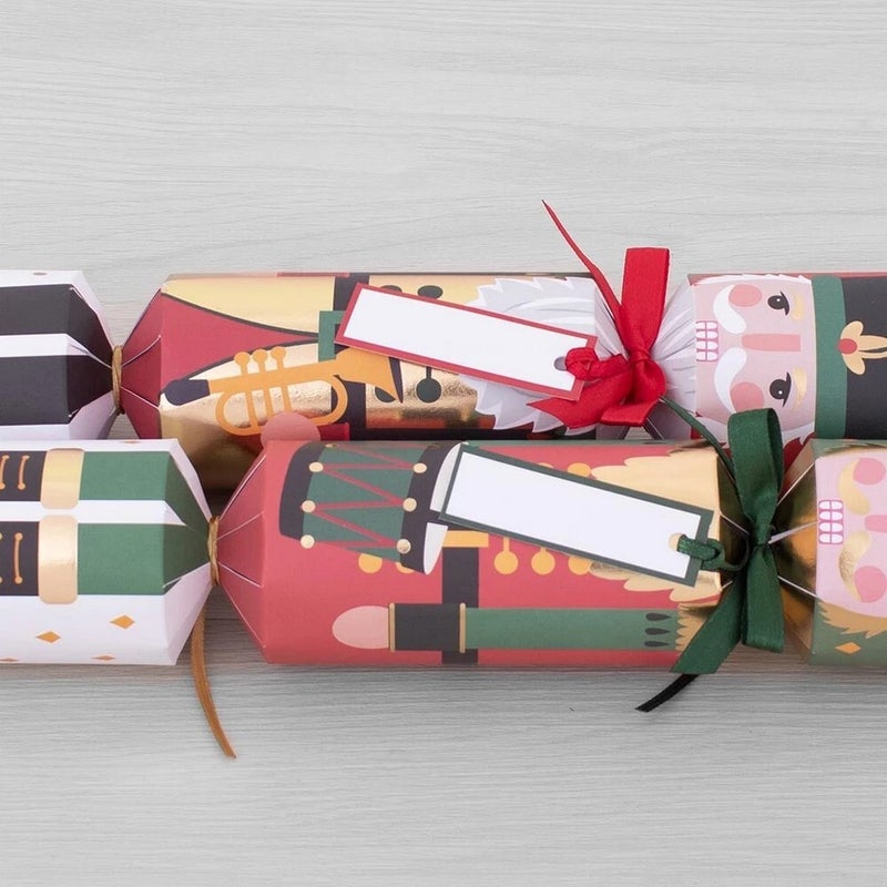 RSW 6 Nutcracker 12-Inch Christmas Crackers – Holiday Party Favors, Festive Fun, and Seasonal Activities for Kids and Family, Christmas Celebration Essentials - Image 3