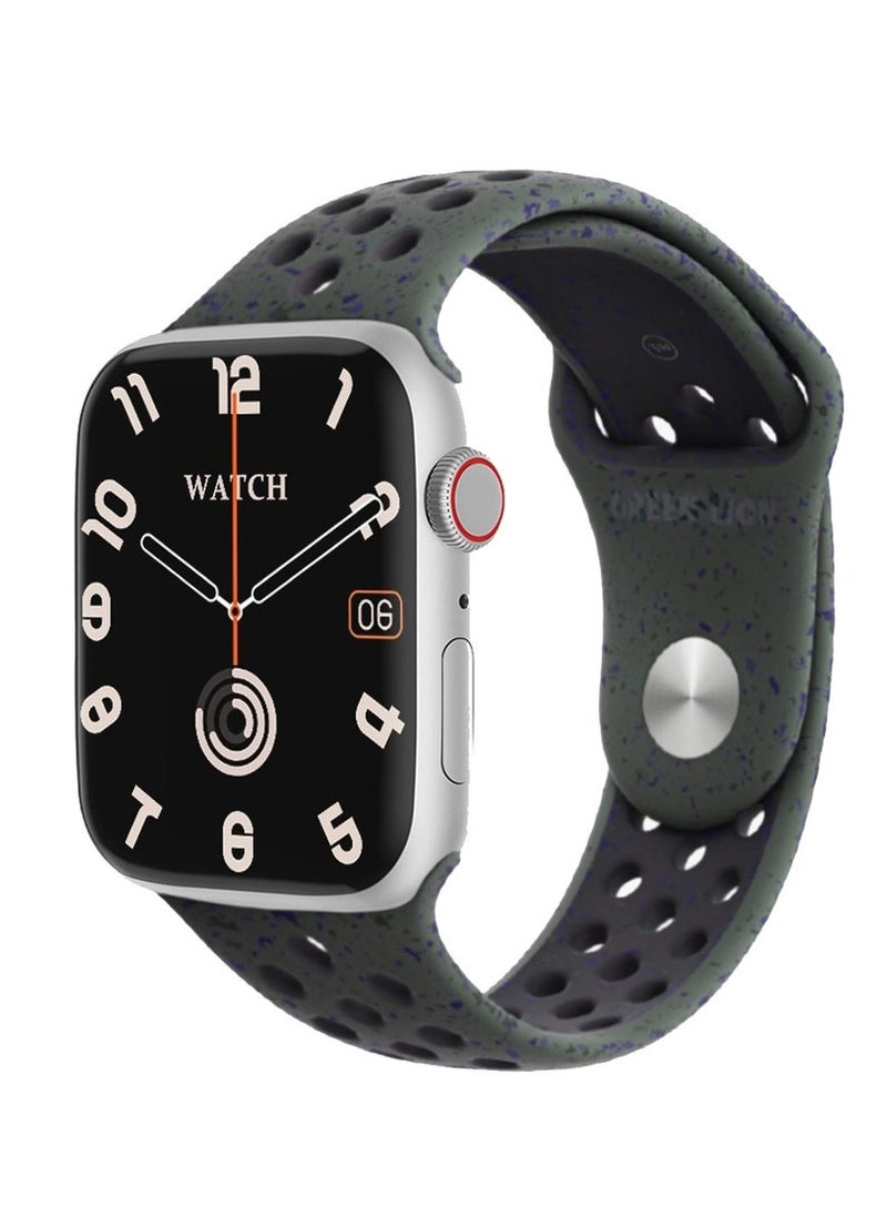 GREEN LION - Ultimate Smart Watch / Bluetooth Call / Double Tap Function / Multiple NFC / Always on Display / 10 Days Standby / Blood Oxygen / Sleep Monitor / Games / Bedside Lamp mode / Heart Rate - Silver - Image 1