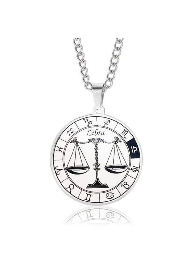 Vitalia - Zodiac necklaces of high quality stainless steel and stainless steel, suitable for women and men._Libra - Image 1