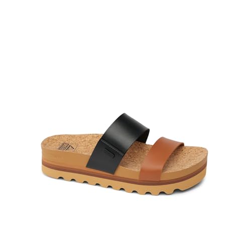 Reef Cushion Vista Hi Womens Platform Fashion Sandal, Arch Support, Ultra Soft Cushion Footbed, Black Duo, 10 - Image 2