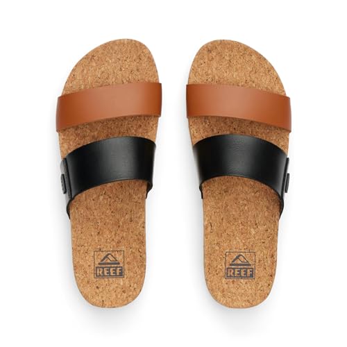 Reef Cushion Vista Hi Womens Platform Fashion Sandal, Arch Support, Ultra Soft Cushion Footbed, Black Duo, 10 - Image 4
