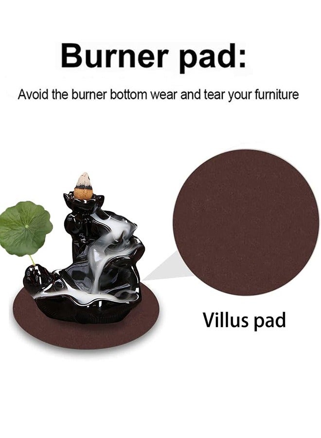 LENND Waterfall Incense Holder Backflow Cone Ceramic Burner Handcrafted Porcelain Censer Incense Stick Stand with 20 Free Cones - Image 3