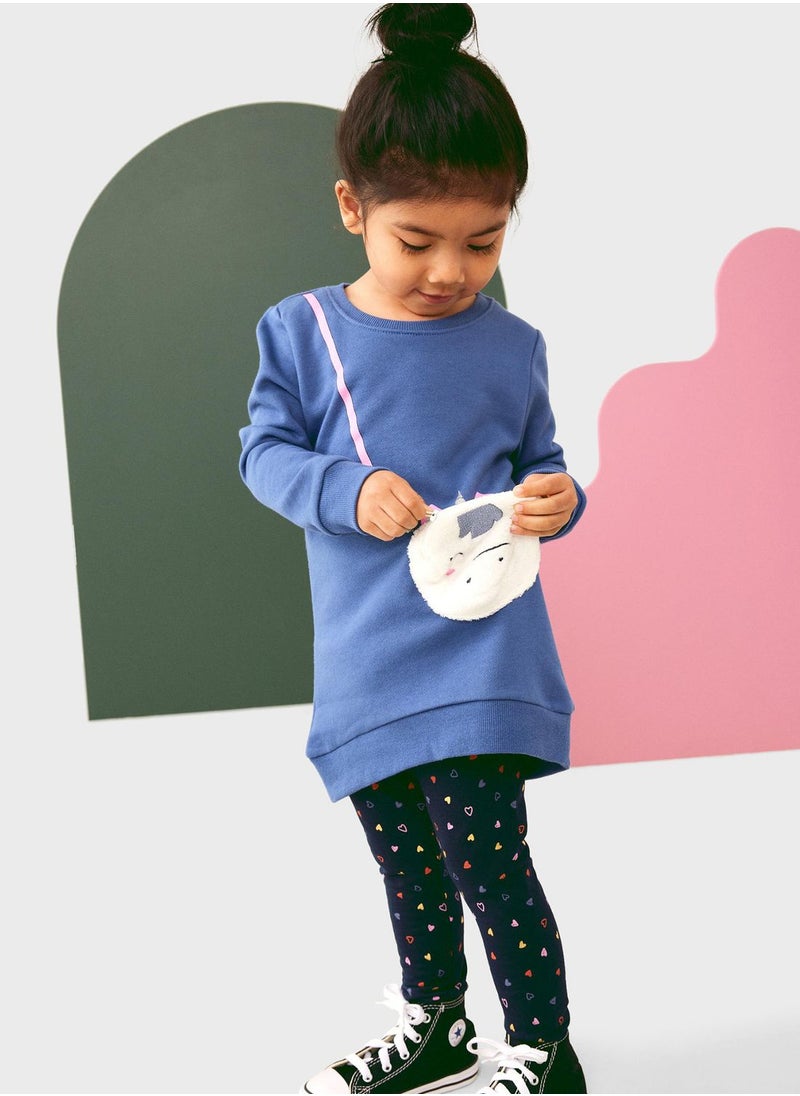 NAME IT - Kids Unicorn Detail Sweatshirt - Image 1