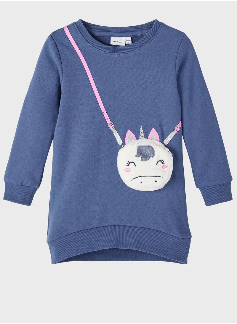 NAME IT - Kids Unicorn Detail Sweatshirt - Image 1