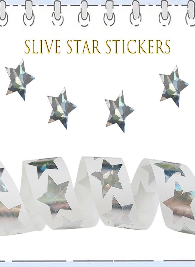 ZYYC 1000 Pcs Metallic Glitter Star Stickers - Holographic, Self-Adhesive, 1 Inch - Image 5