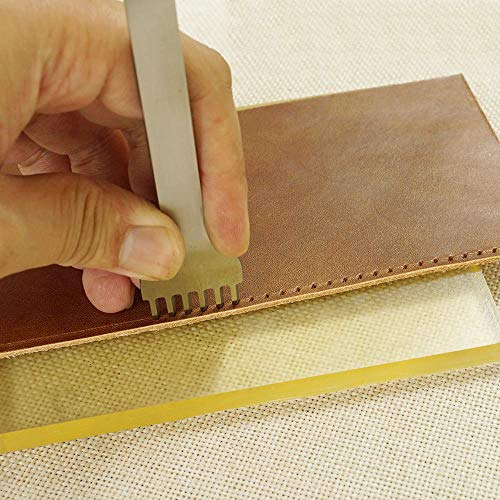 Yimaa Leather Punch Mat Poly Cutting Board Pounding Pad Stamping Hole Bag Punch Tool Rubber Mute Board for Leather Working DIY Craft, 7.9x5.9in - Image 5
