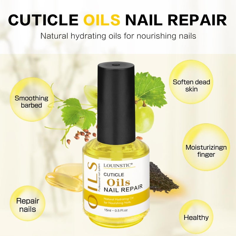 LOUINSTIC Gel Remover for Nails & Cuticle Oil for Nails,Nail Remover Quick Remove Gel Nail Polish within 3-5 mins, Nail Polish Remover removedor de esmalte gel - Image 5
