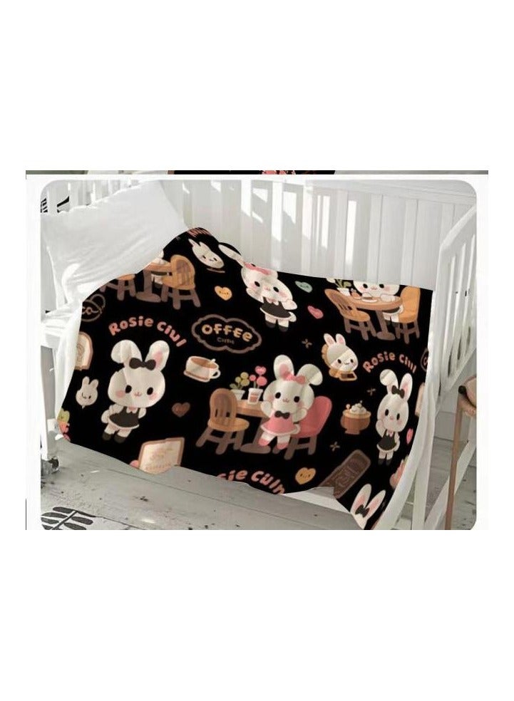 عام بطانية رقيقة من الفانيلا (دافئة ومريحة، ومناسبة للنوم واستخدام الألعاب وإزالة الغبار ومقاومة للرمل) 150 سم * 200 سم - 1147 - Image 3