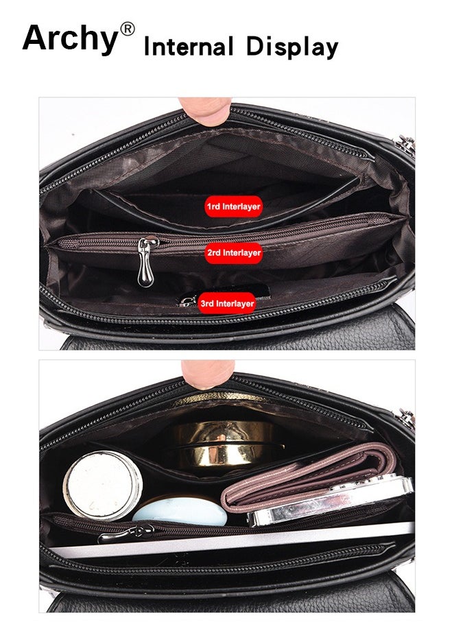 Women Shoulder Crossbody Bag Large Capacity Compact and Exquisite Women Handbag
