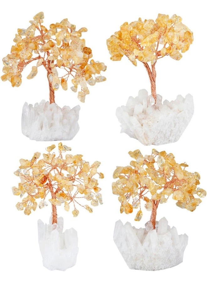 mookaitedecor Citrine Crystal Tree Quartz Cluster Rock Crystal Base Bonsai Money Tree for Wealth and Luck - Image 5