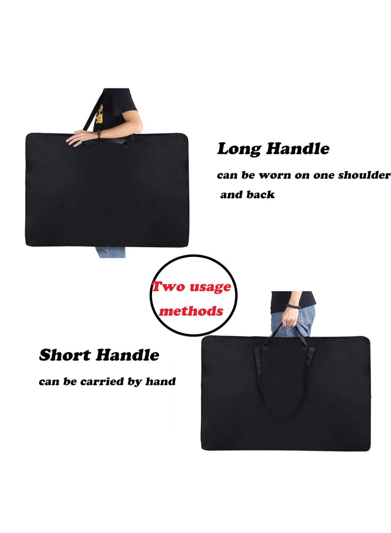 Aphse Aphse 24 * 36 Art Portfolio Bag, Art Portfolio Case with Nylon Shoulder, Light Weight Waterproof Poster Board Storage Bag, Art Portfolio Tote Bag Portfolio Folder for Artwork  - Image 5