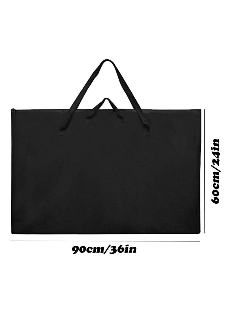 Aphse Aphse 24 * 36 Art Portfolio Bag, Art Portfolio Case with Nylon Shoulder, Light Weight Waterproof Poster Board Storage Bag, Art Portfolio Tote Bag Portfolio Folder for Artwork  - Image 2
