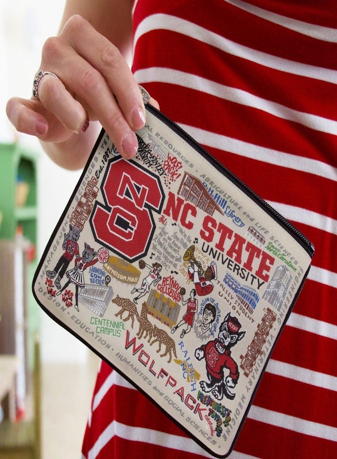 Catstudio Collegiate Zipper Pouch, North Carolina State University Travel Toiletry Bag - Ideal Gift for Alumni, Makeup Bag, Dog Treat Pouch, or Travel Purse - Image 3