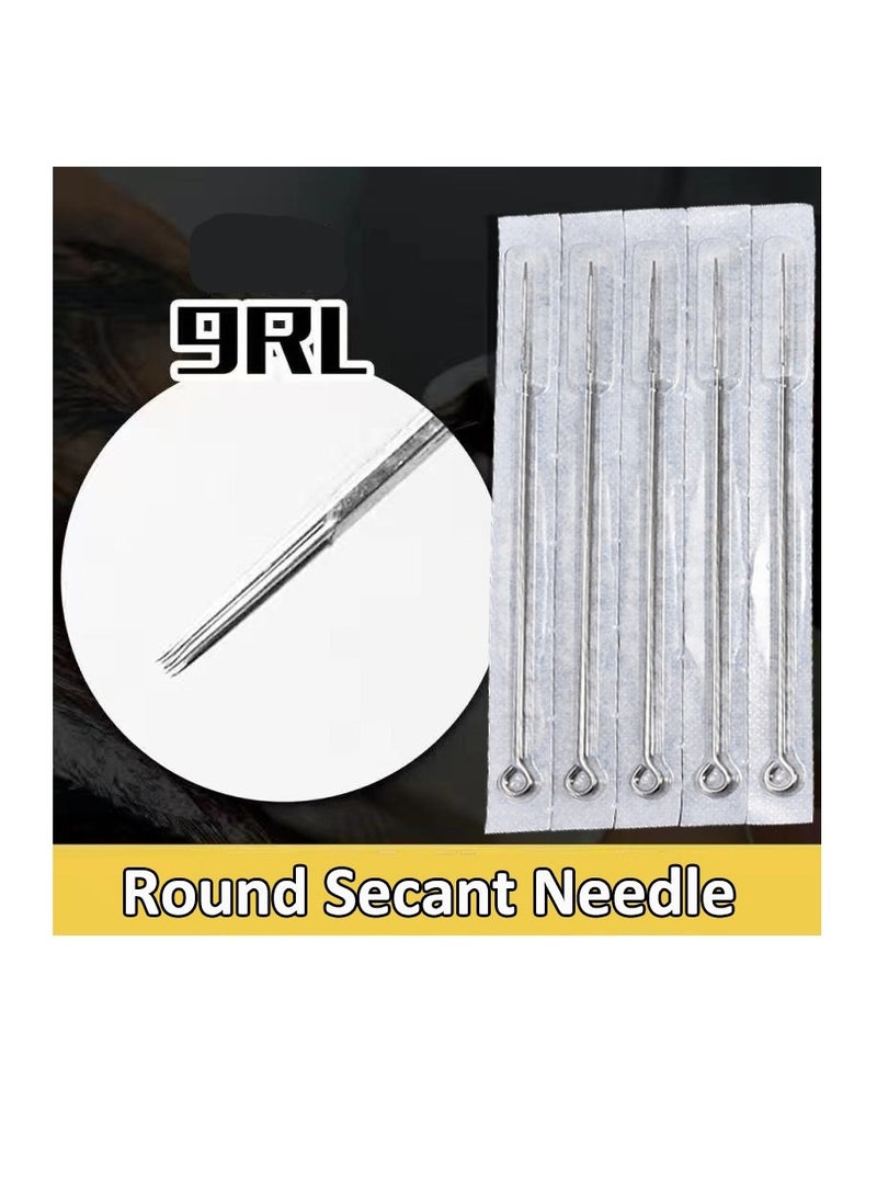 Generic 5-Pieces/Set Disposable Round Liner Sterile Tattoo Needles,Size 9RL  - Image 2