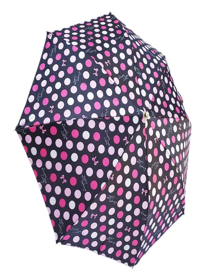 RAINPOPSON 2 Fold Printed Big Size Stylish Umbrella for Women & Men UV Protection Office Umbrella Combo for Girls (Multicolor & Purple Printed) - Set of 2 (UM-319) - Image 3