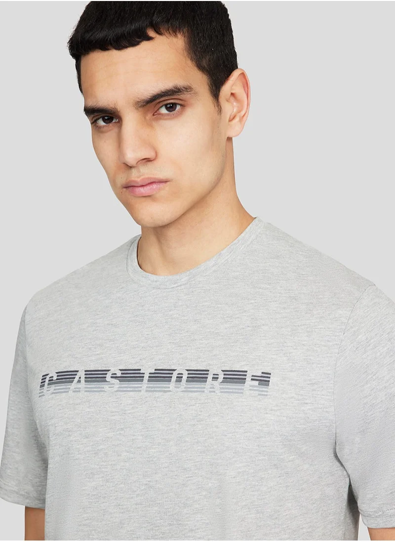 CASTORE Grey Marl Graphic Short Sleeve Tee