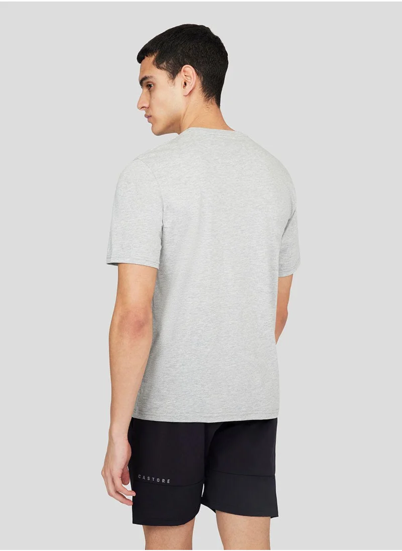 كاستور Grey Marl Graphic Short Sleeve Tee