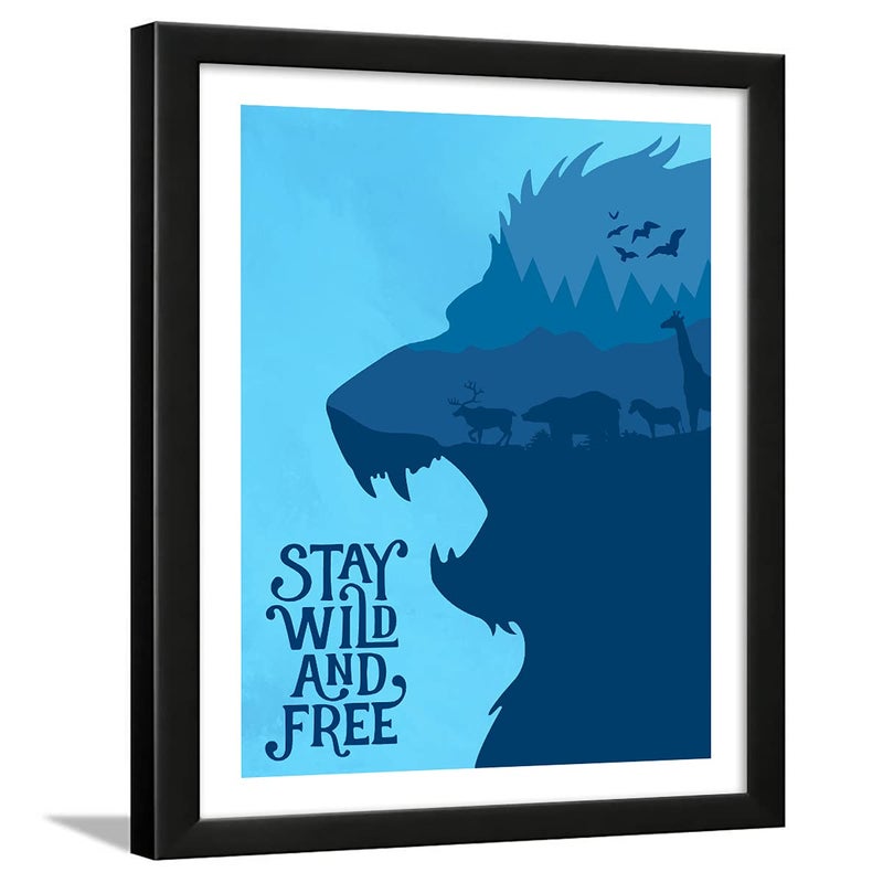 Chaka Chaundh Chaka Chaundh Motivational Quotes frames Framed posters Quotes frames for OFFICE STUDENT ENTREPRENEUR Quotes wall frames Posters with frame Aqua Wild  - Image 1