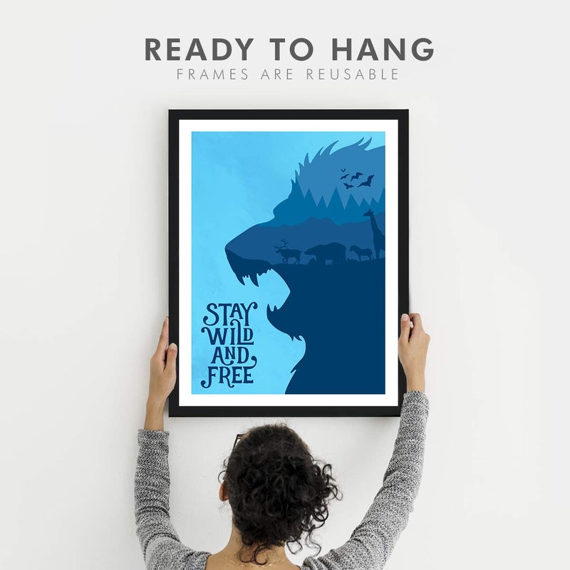 Chaka Chaundh Chaka Chaundh Motivational Quotes frames Framed posters Quotes frames for OFFICE STUDENT ENTREPRENEUR Quotes wall frames Posters with frame Aqua Wild  - Image 4