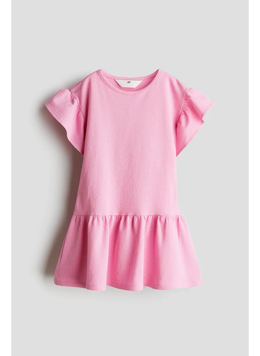 اتش اند ام Flutter-Sleeved Cotton Dress