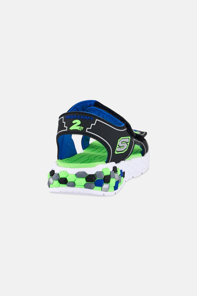 SKECHERS Kids Boy Mega Splash 2,0 Velcro Closure Outdoor Sandals, Multicolor - Image 3