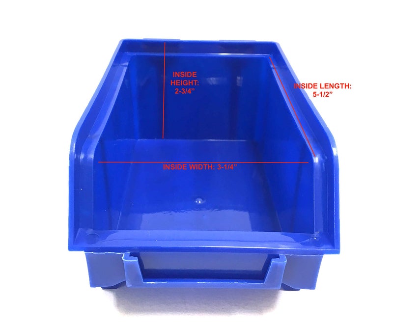 Maxworks ماكس ووركس 80694 رف تخزين/تعليق على الحائط بـ 30 صندوق لتخزين المكسرات، البراغي، المسامير، الخرز، الأزرار، وأجزاء صغيرة أخرى، أزرق وأحمر - Image 3