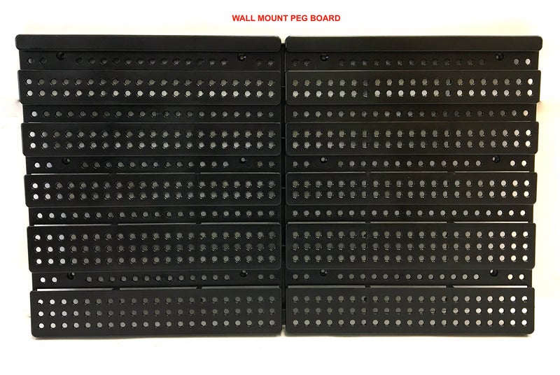 Maxworks ماكس ووركس 80694 رف تخزين/تعليق على الحائط بـ 30 صندوق لتخزين المكسرات، البراغي، المسامير، الخرز، الأزرار، وأجزاء صغيرة أخرى، أزرق وأحمر - Image 5