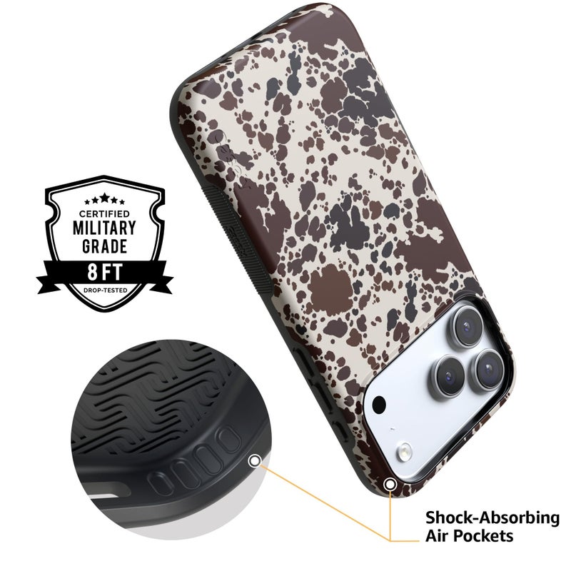Casely iPhone 17 Pro Max Case | Cowgirl Envy | Cow Print | Bold Protective Design | Compatible with MagSafe - Image 4