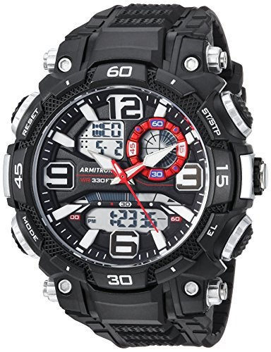 Armitron Sport Men's Analog-Digital Chronograph Resin Strap Watch - Image 5